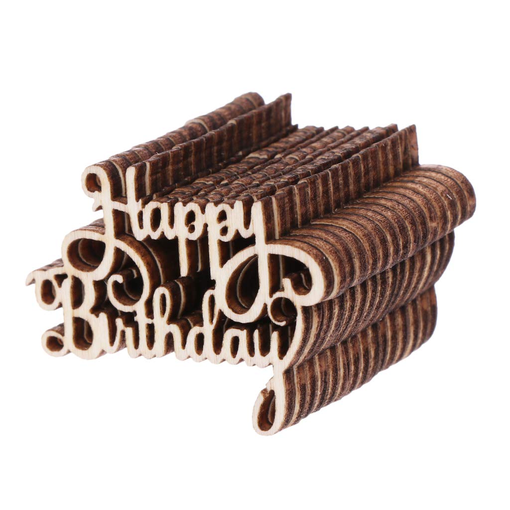 15Pcs Wooden Happy Bithday Table Confetti Scatter Vintage Party Decor for Halloween Roll Stickers Pumpkin for Kids Adhesive Thank You Christmas for Envelopes Merry Sticker Sticker Thank You