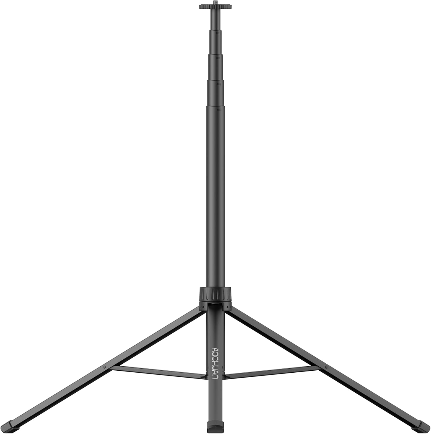 AOCHUAN 61" Extendable Phone Tripod Stand, 14.5" Foldable, Lightweight & Portable Tripod for Cell Phone, with 1/4 Screw Interface, Compatible with Phones, Gimbals for Shooting