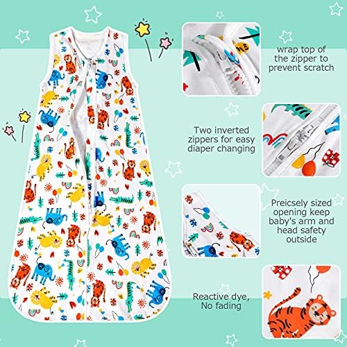 Lictin Baby Sleeping Bag - Baby Grow Bag 0.5 Tog Baby Sleeping Sack, Baby Wearable Blanket for Infant Boys Girls 18-36 Months with Adjustable Length 83-99cm (Color)