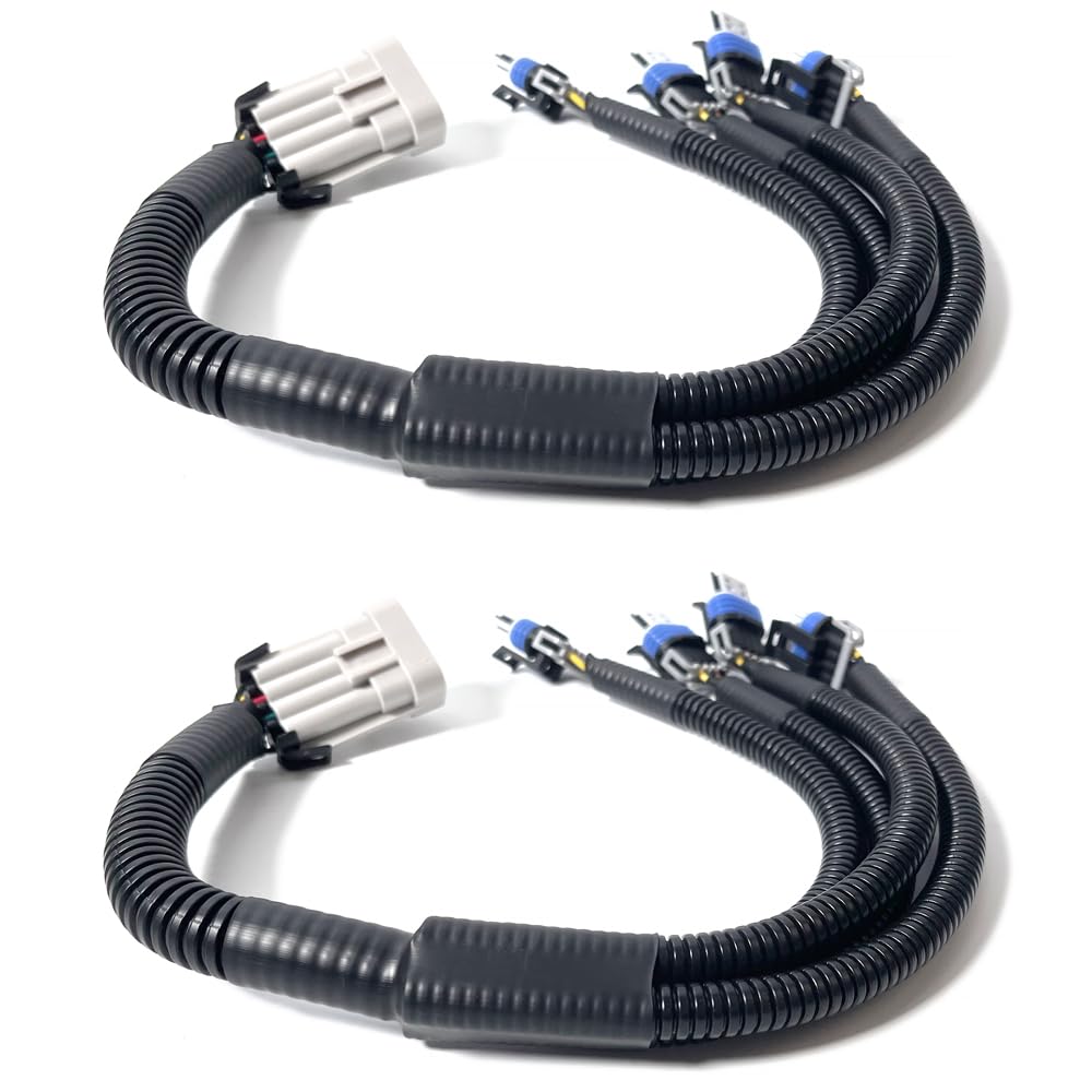 2PCS Ignition Coil Wire Harness Connector Replacement for GM LQ9 LQ4 LS2 LS3 LS7 LSX 4.8 5.3 6.0 6.2 7.0L Engines - Fits Silverado, Sierra, Escalade Replaces OE# 12558693, 10457730, D581, D585