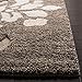 SAFAVIEH Area Rug 8x10 - Florida Shag Collection - Large - Smoke & Beige, Floral Design, Non-Shedding & Easy Cleaning, Plush Thick Pile, Ideal for Living Room, Bedroom, Dining Space (SG464-7913)
