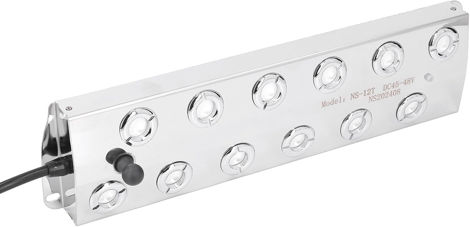 ZJchao Ultrasonic Water Pond Fountain Fogger 12 Heads Quiet IP67 Water Proof Mist Maker DC45-48V 1.5m Cable