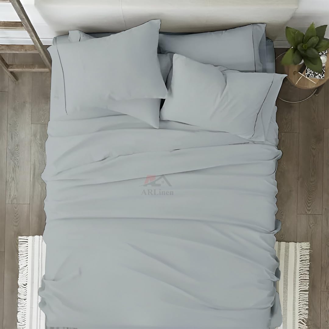 Amazon｜ARlinen クイーンサイズシーツセット - 6ピースセット - 100