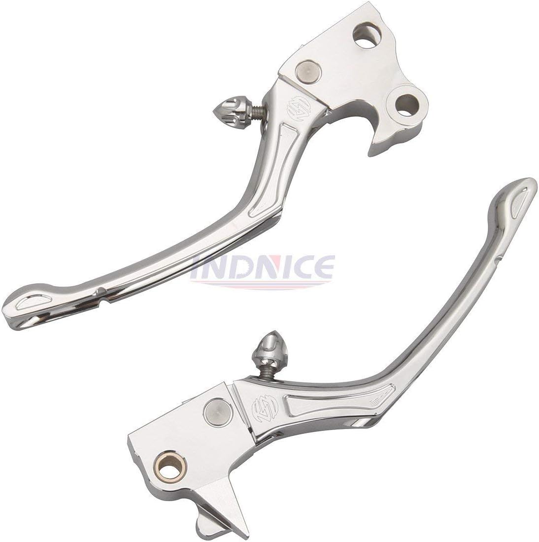 For harley chrome CNC Cut Brake Clutch Handle Levers Iron 883 XL883N sportster Custom XL1200C 48 72 04-13