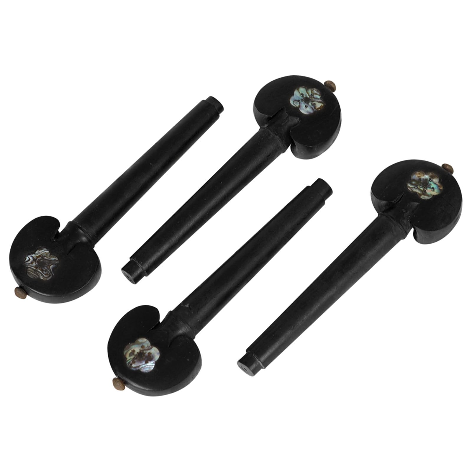 4Pcs Ebony Wood Cello Tuning Peg Tuner Cello Pegs Cello Shaft Handle Musical Intruments Parts & Accessories Enduring