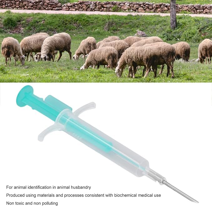 Haustier ID Microchip, tragbare leichte Haustier Microchip Implant Kit für Katzen Hunde Kaninchen Kuh Schwein Mikrochip Implantat Kit für die Verwaltung und Verfolgung von Tieren(1.4x8mm)