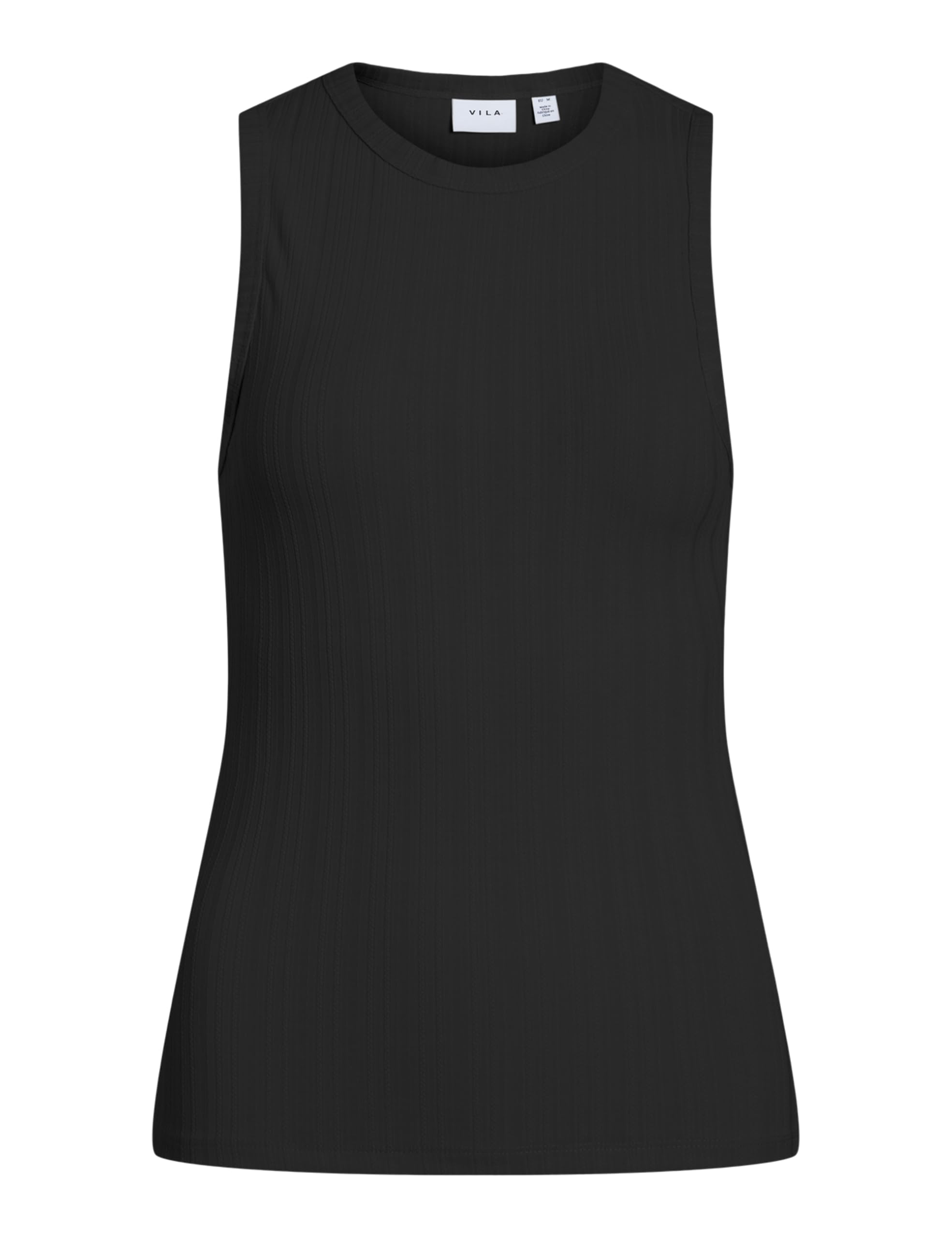 Vila Vimidesa O-Neck S/L Top, Black Beauty, S