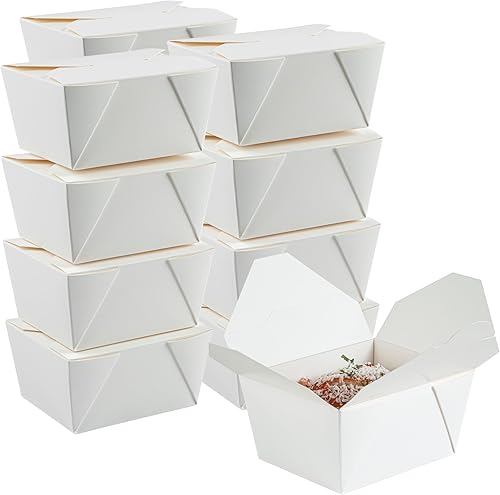 Miniatura 64 de Restaurantware Bio Tek - Cajas para llevar de 45 onzas, 50 loncheras para llevar, con cierre de tabulación, resistentes al calor, desechables, Rojo