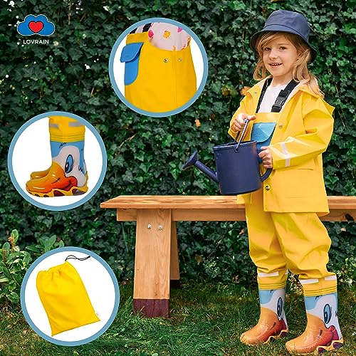 Vadeadores impermeables de regalo para pequeños aventureros de 1.5 a 9 años con bolsa 6