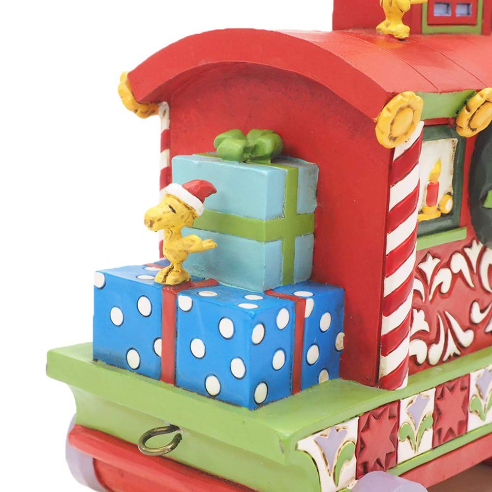 ジムショア スヌーピー ウッドストック クリスマストレイン Amazon.com: Enesco Jim Shore Peanuts Woodstock's Christmas Train