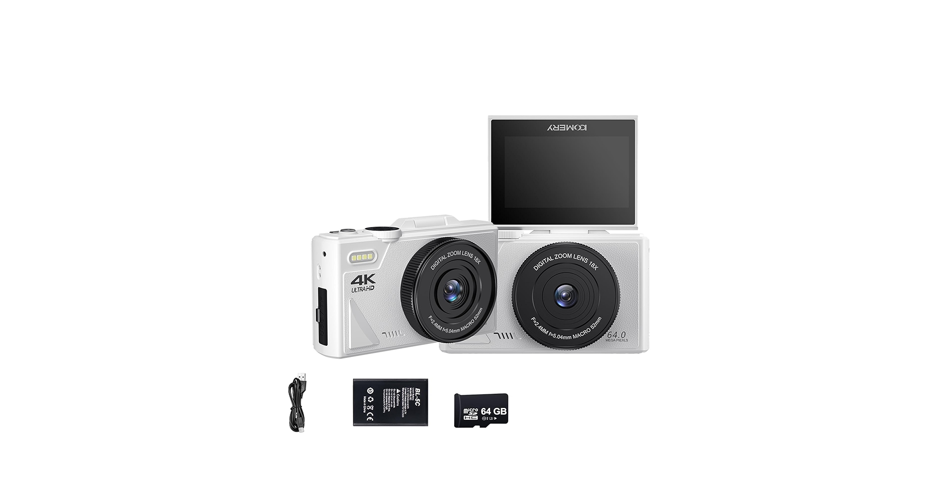Amazon | デジカメ デジタルカメラ 4K wifi対応 6400万画素 小型