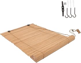 Amosfun Cortina 1 Conjunto De Persianas De Janela Decoração Cega Sombra De Janela Persianas Romanas Para Janelas De Sombreamento De Janela Retrô De Rolo s De Janela