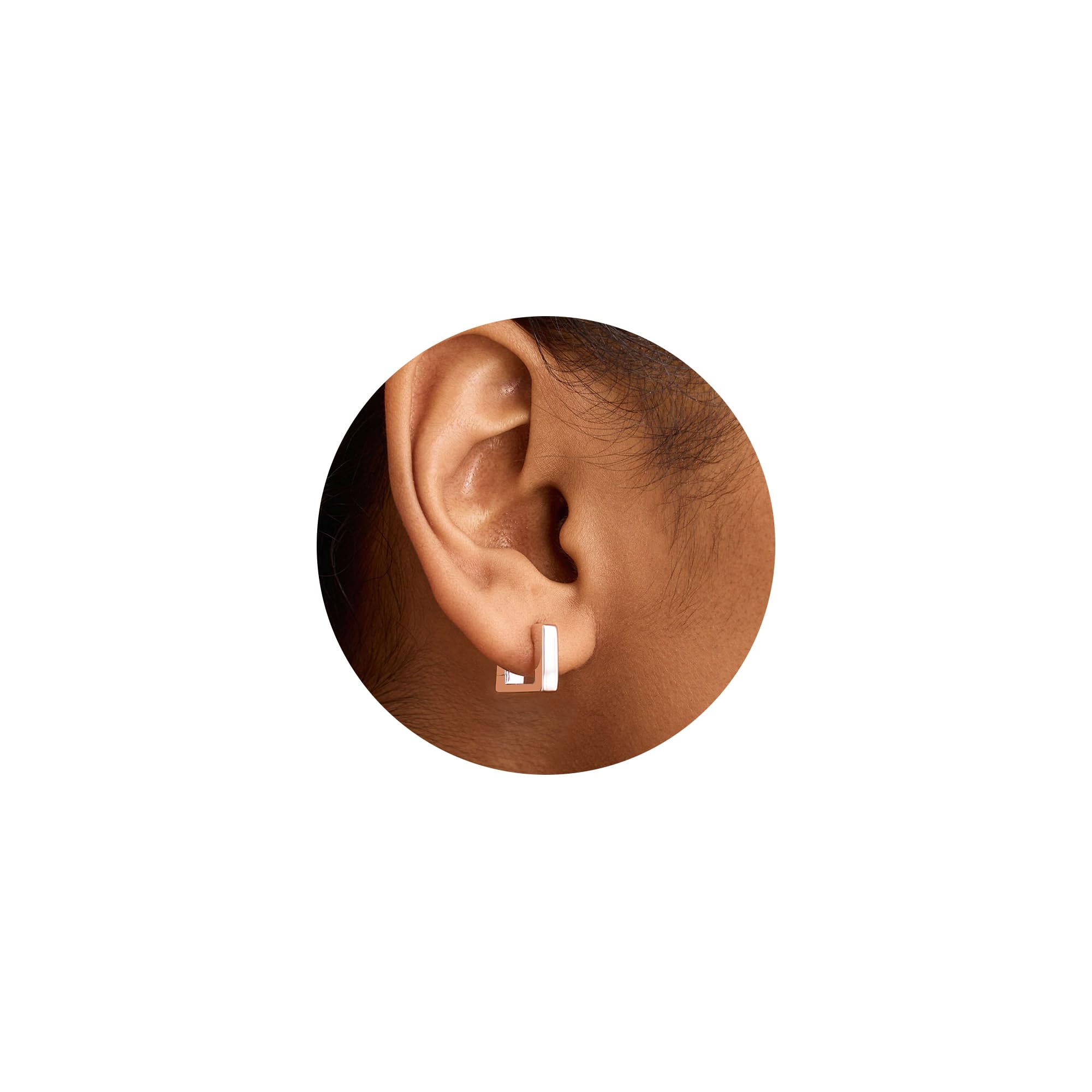 ALEXCRAFT Orecchini Donna Cerchio Ago Argento 925 Geometrici 14K Oro Placcato