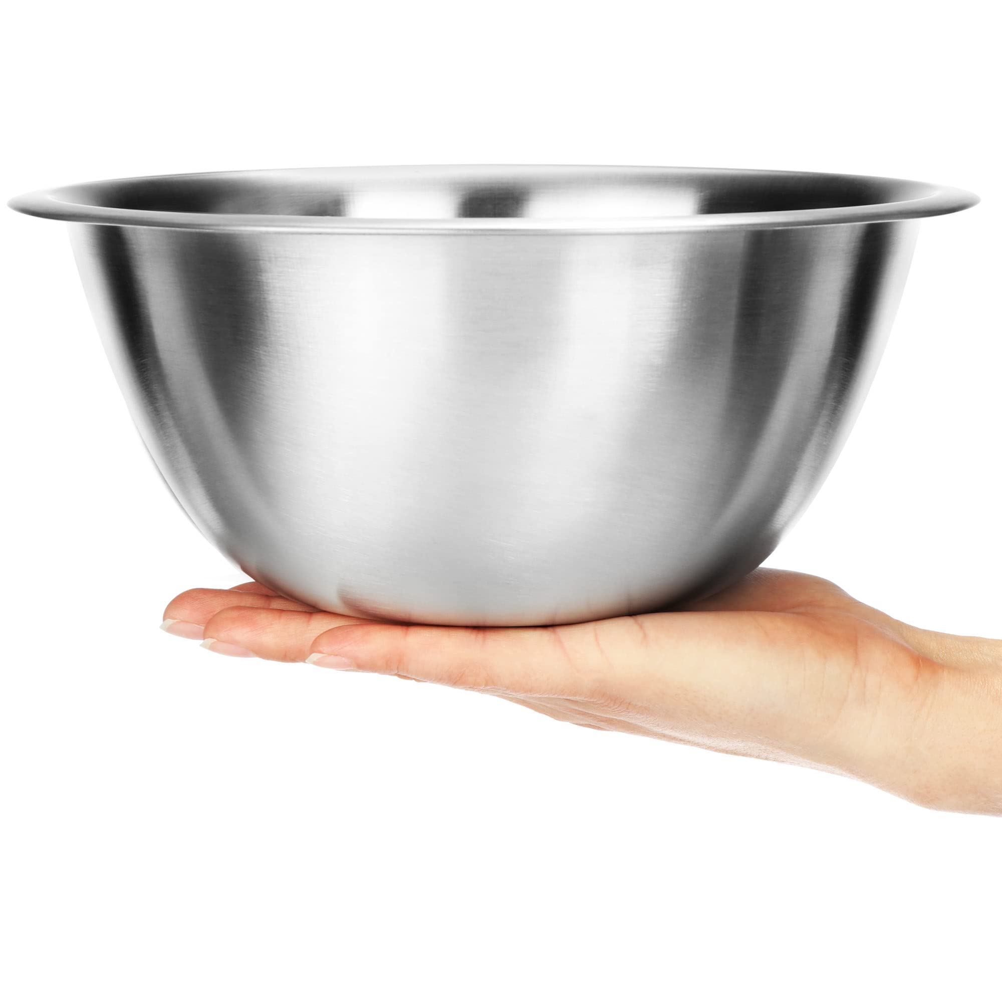 COM-FOUR Saladiers Inox 2 Pièces Ø24cm Noir - Bols Mélangeurs Cuisine Pour Salade, Fruits Et Pâtisserie