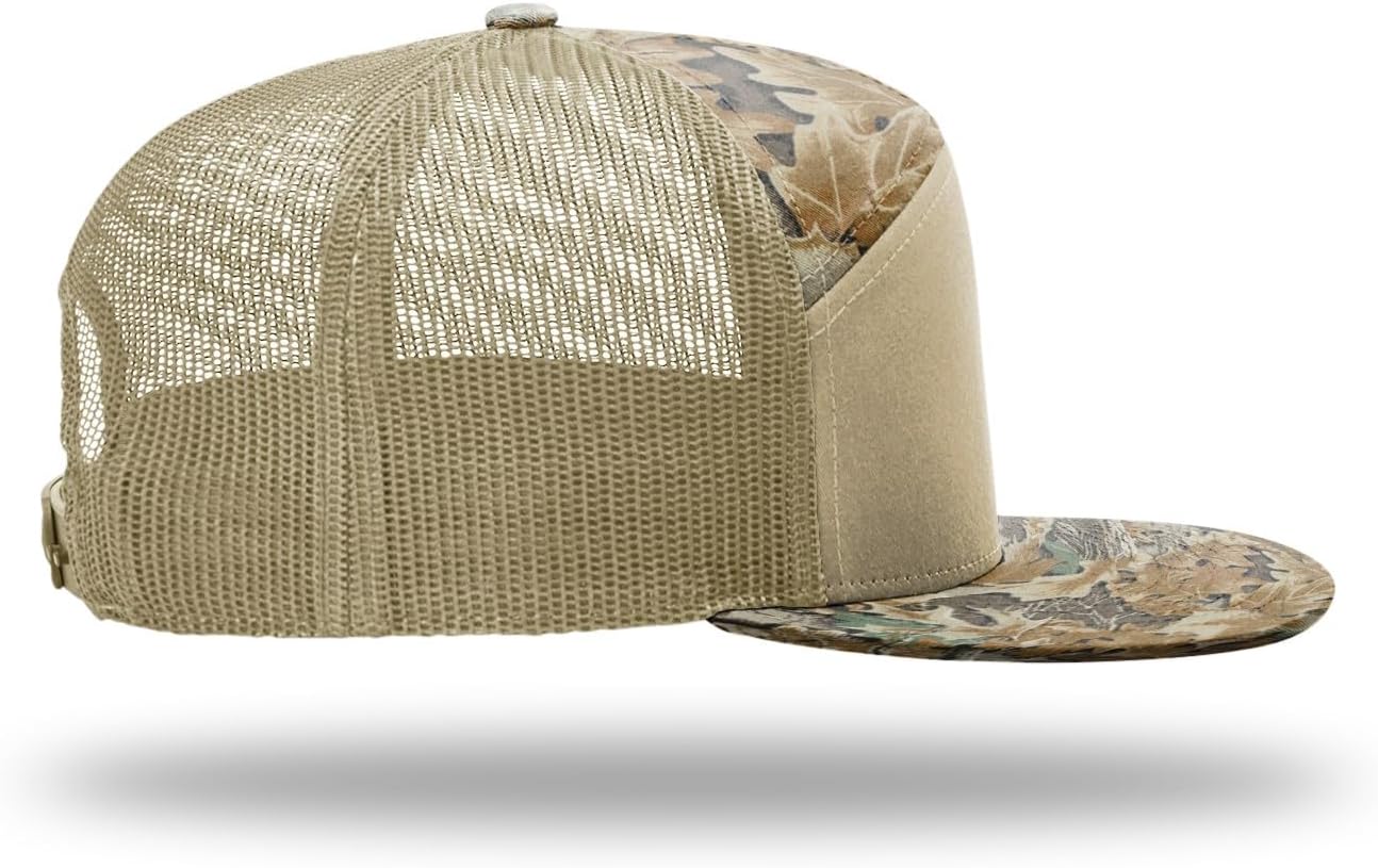 Richardson 168 168P Hat 7-Panel Trucker Cap Hi-Pro Snapback Cap Camo Hat Adjustable Baseball Hat Blank Hat Bulk Hats - Image 3