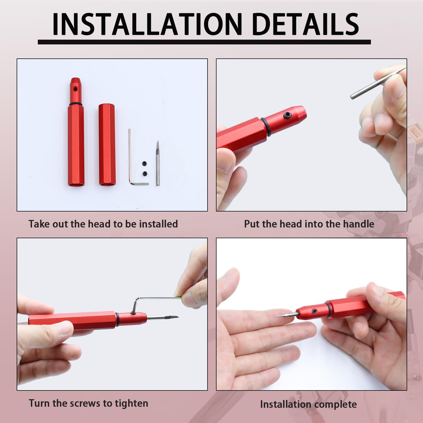 Model Scriber Tool 0.10mm Tungsten Steel Chisel — Amazon image 7