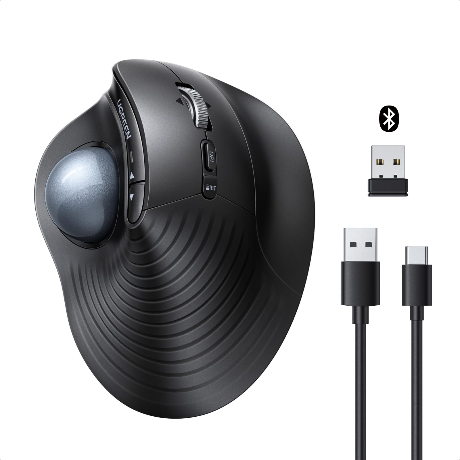 UGREEN M785DR Wireless Trackball Mouse overview s ključnimi lastnostmi