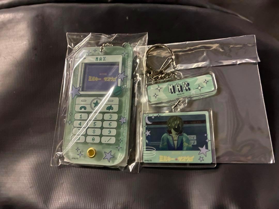 ミルキーサブウェイ POPUP 携帯風アクリルケース 連結キーホルダー