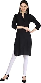 Indian Women's Plain Cotton Kurti Top