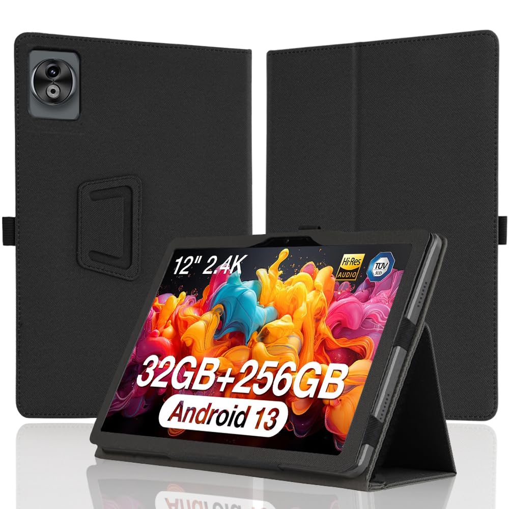 [NSFN] for DOOGEE T40 Pro/Teclast T60 Tablet Case 12 Inch Tablet Case Protective Case Shockproof and Portable Premium PU Leather StandFunction