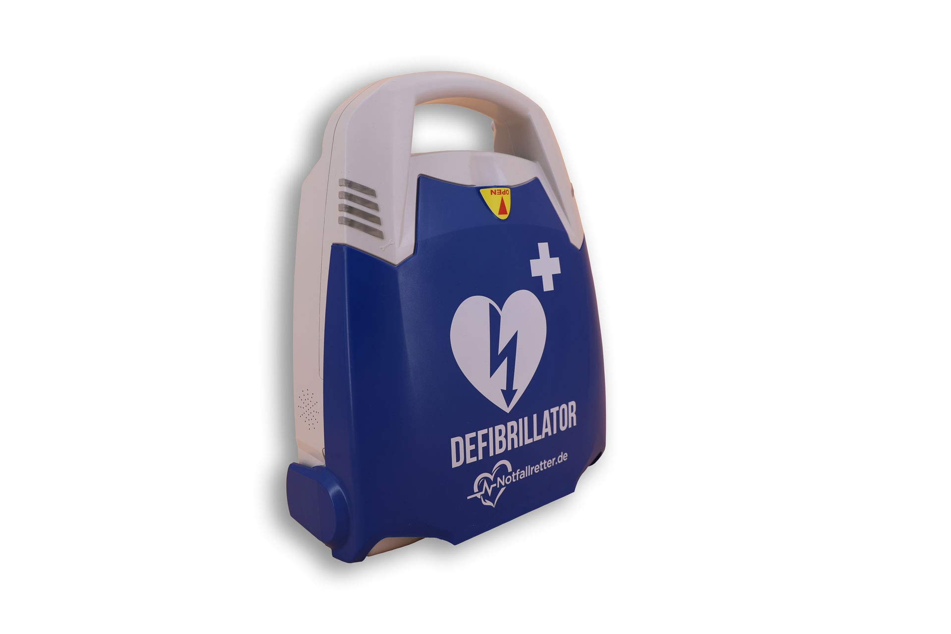 Notfallretter® Defibrillator AED+, 10 Jahre Garantie Schiller Deutschland, aktiver HLW-Assistent, HLW Feedback FreeCPR®, mit vollautomatische Schockauslösung, Vollausstattung, MDR