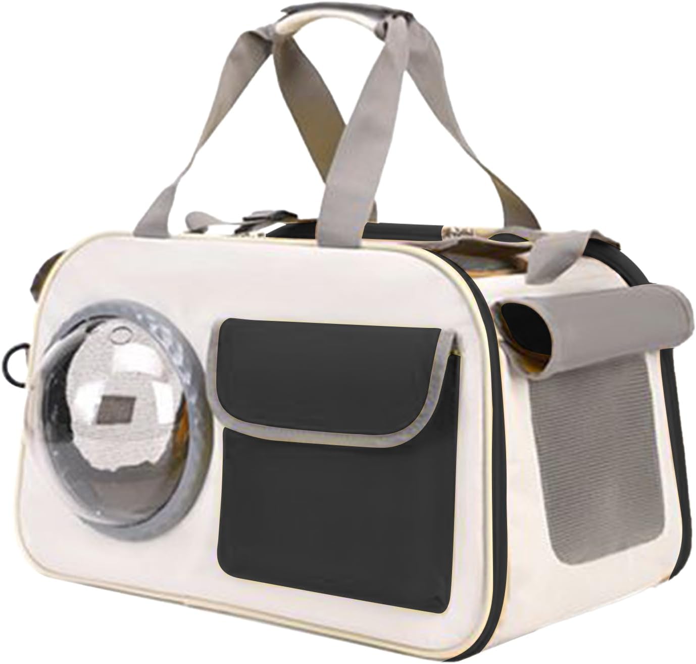 Trasportino per animali domestici, con finestra a bolle d’aria, traspirante, trasportino per gatti da viaggio, per campeggio, ospedale, escursionismo, moto, auto, avventura, aereo, scuola all’aperto