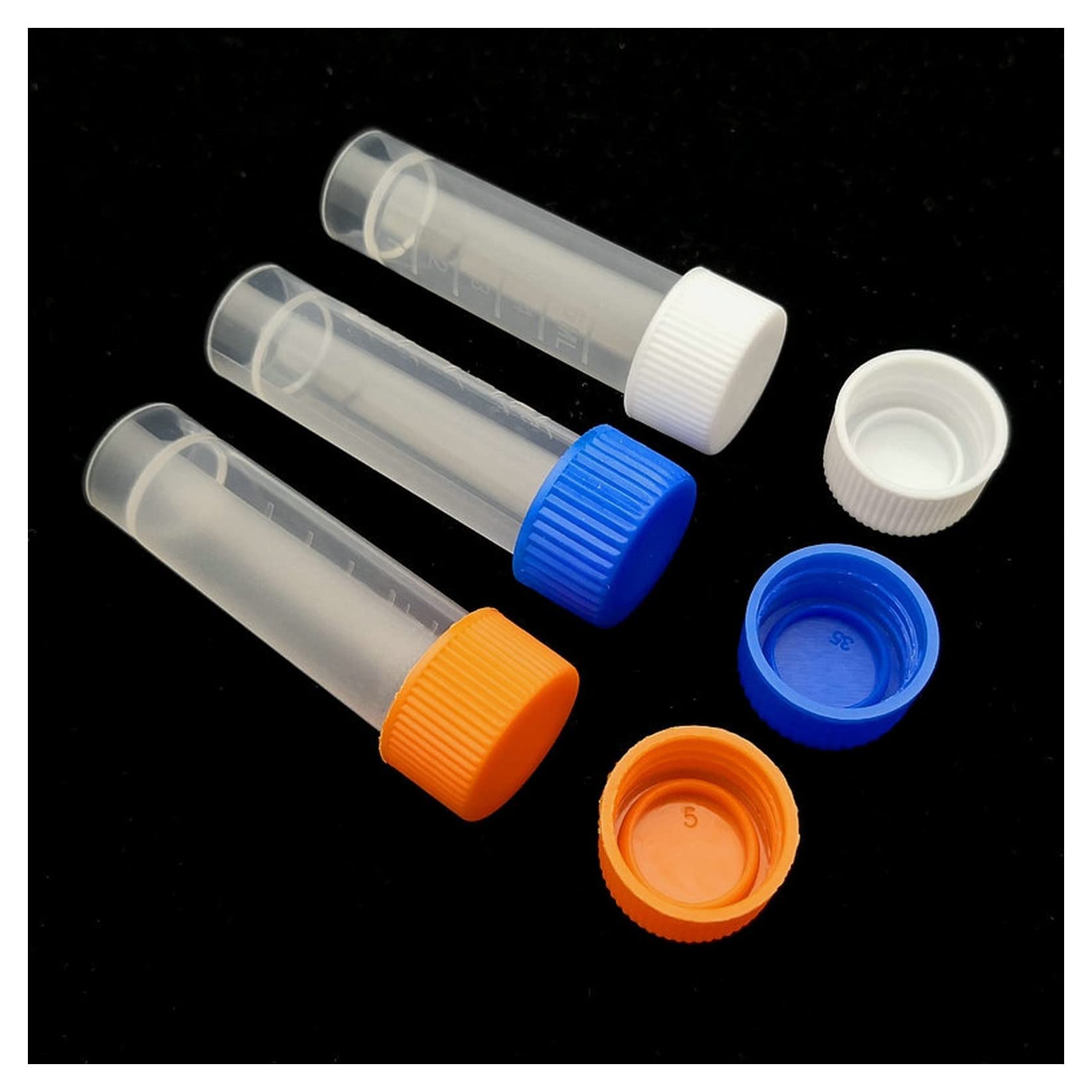 Provetta Portaconfetti 200pcs / Pack 5ml Pp. Cryo Vial Congezing Tube Bottle Cold Storage Bottle Cryovial Plastic Proves Proves Forniture Scolastiche Provetta