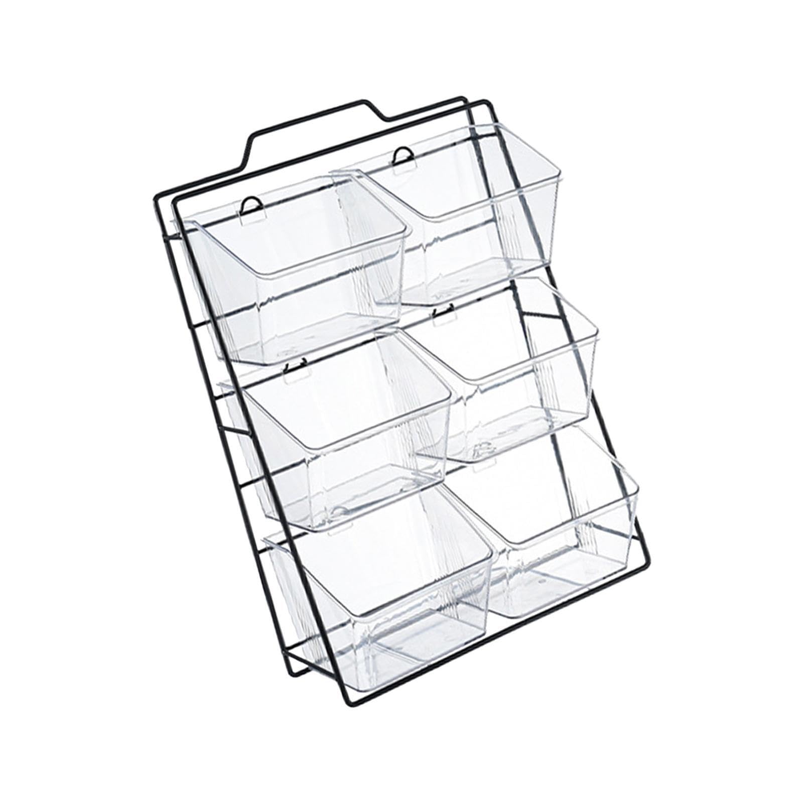 Quilstm Sundries Organizer Coffee Holder Coffee Pod Storage Decor Simplifies Routine While Keeping In Stylish Order Cabinet Storage Basket Stovetop Rack 6 Grids