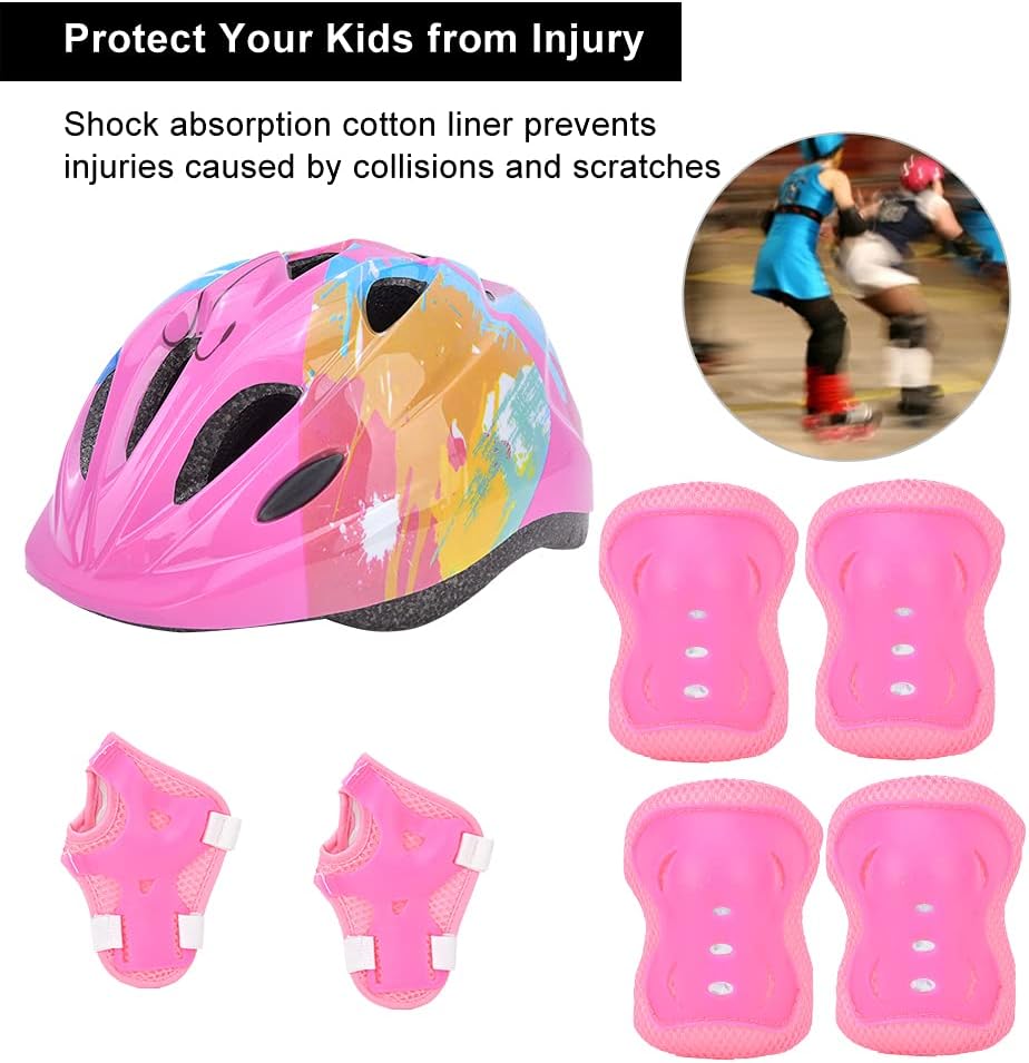 Helmet Knee Pads Elbow Pads Protective Ear, Skateboard Bike Ridin Safety Kit, Sports Protective Ear for Roller Skates Bike