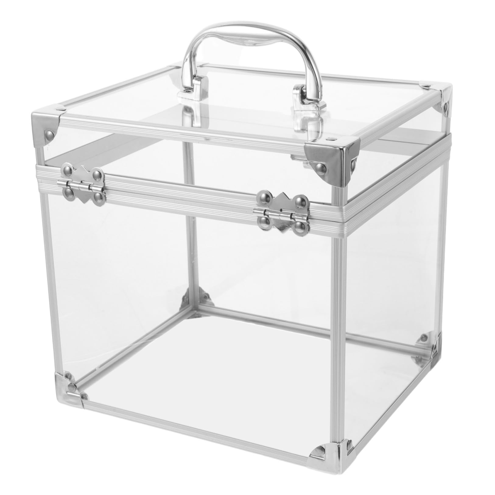 Alasum Scatola Porta Album in Acrilico Trasparente per Vinili e CD Organizer Compatto per Desktop Contenitore Portatile per Dischi con Ampio Spazio e Design Elegante