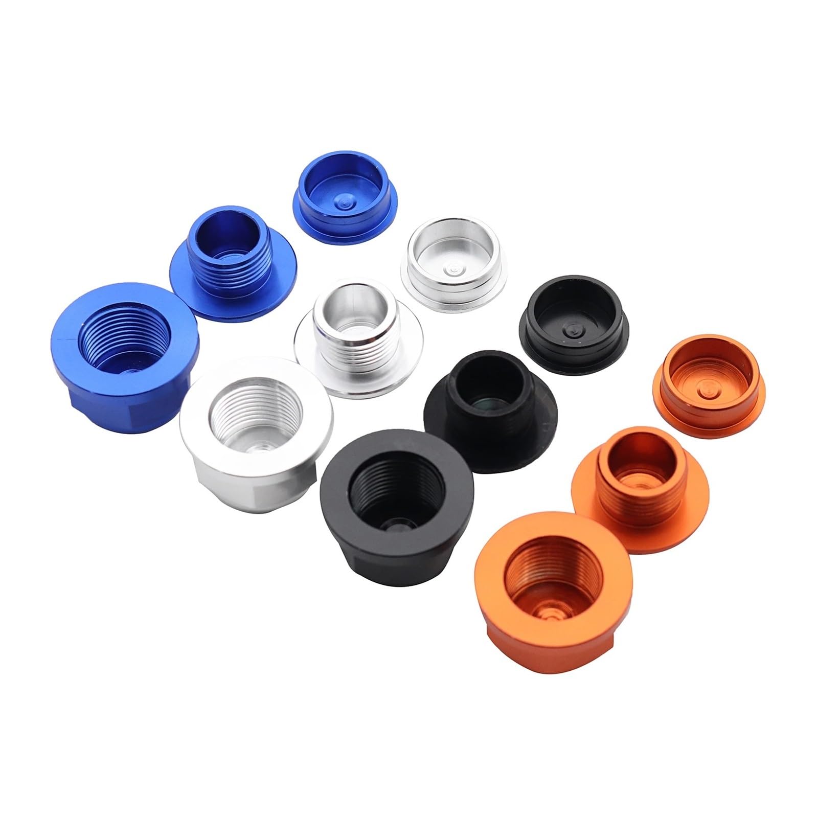 INFINAUTO Lot De 4 Bagues De Centrage Moyeu 66,6mm ID 72,6mm OD - Anneaux Roue Voiture ABS Noir