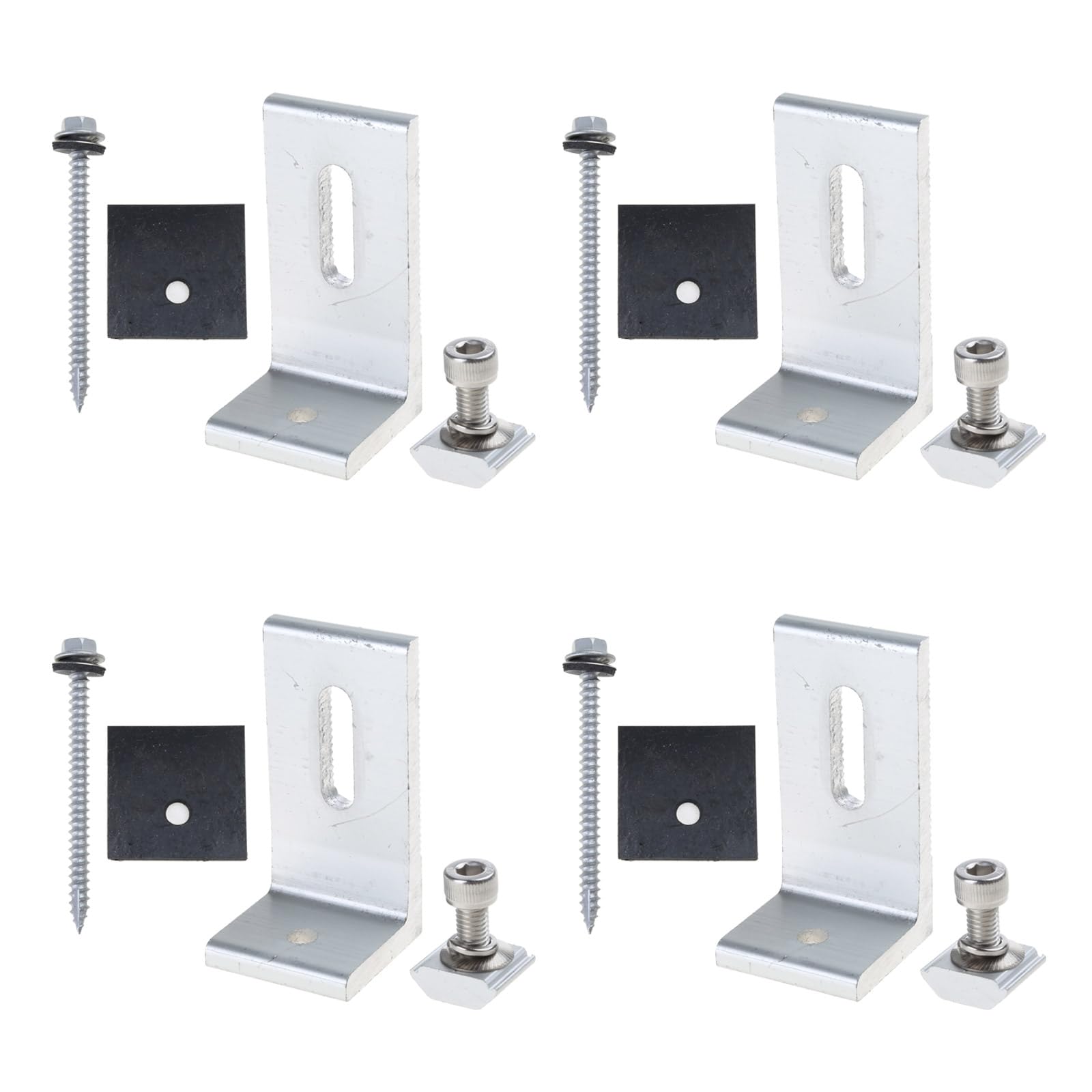 Aluminum Solar Panel Mounting Bracket Roof Mount L Bracket Solar Installation Accessories