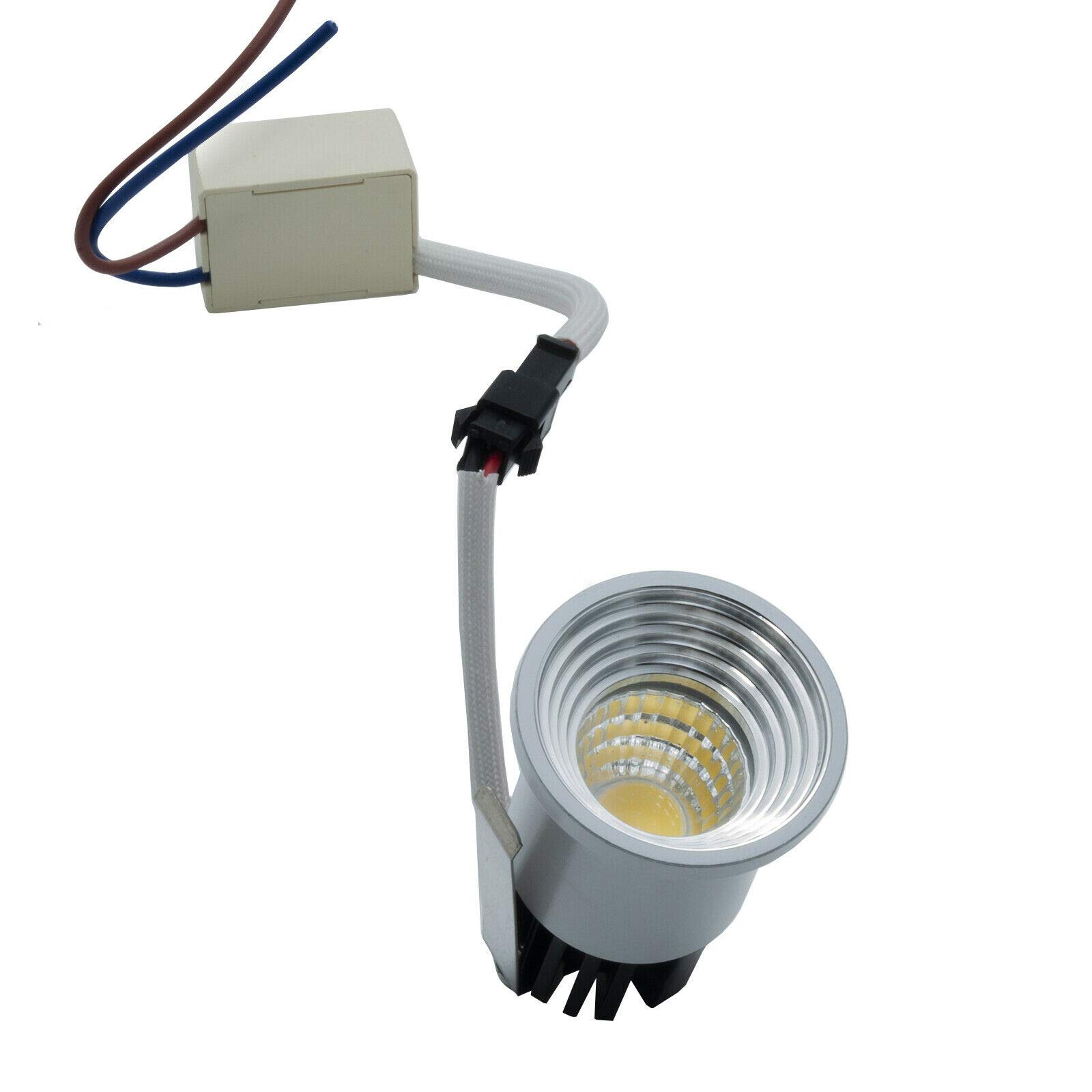 Yangtek 4 X Mini Recessed LED Spotlights 3W Warm White, Mini LED Spotlight Light - Foto 8