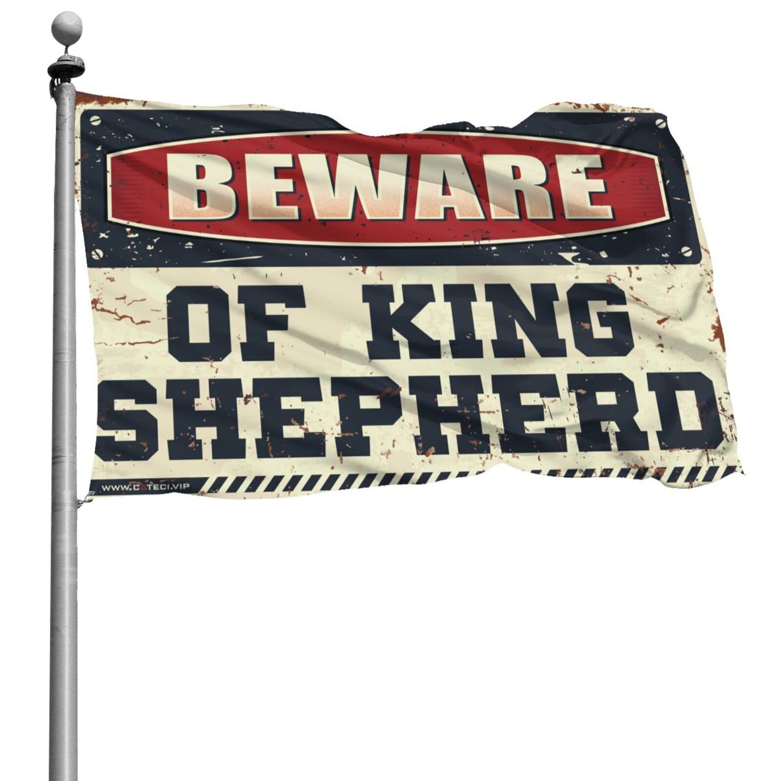 Drapeau King Shepherd gaeruite 152x244cm pour masquer les murs vides de dortoir - 5