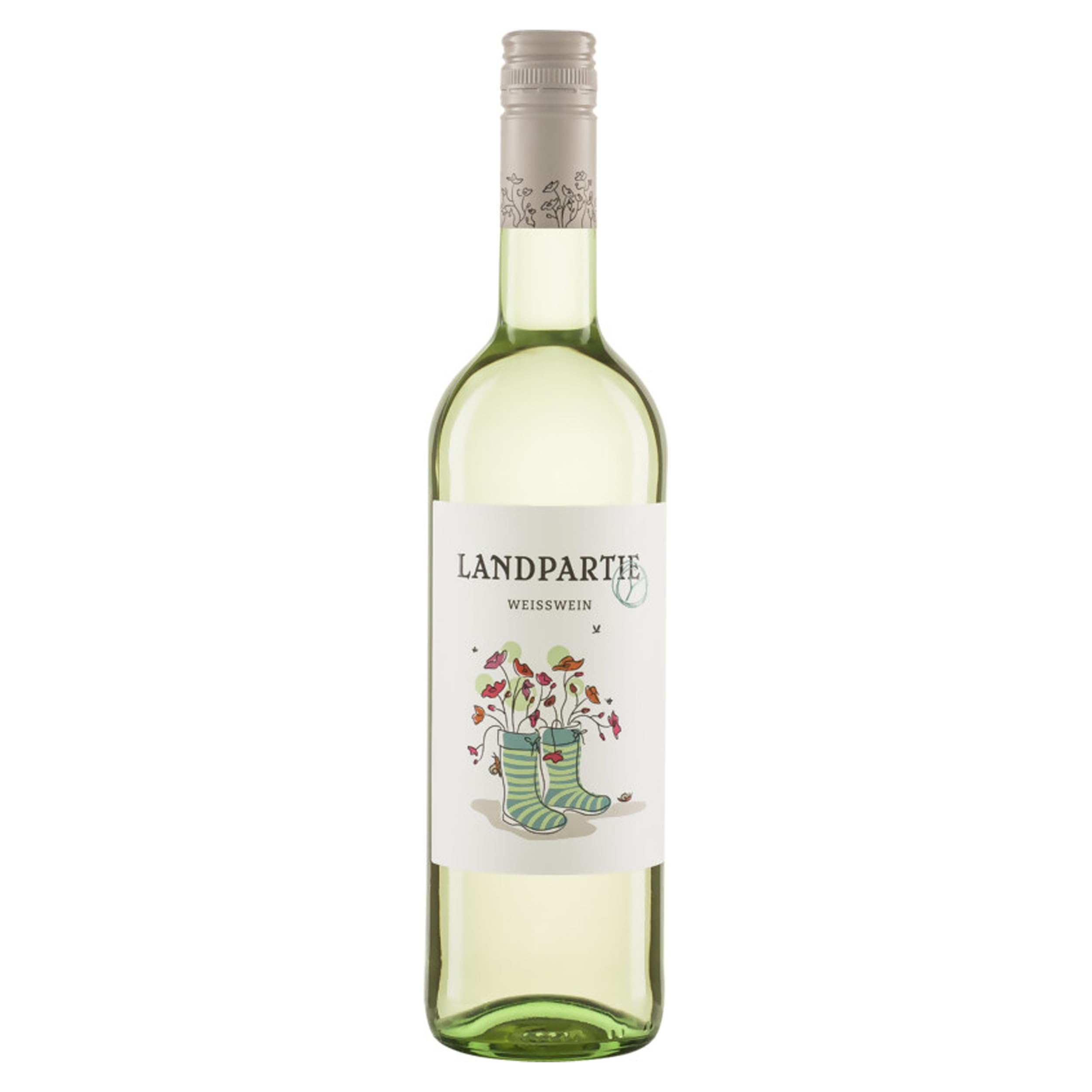 LANDPARTY Weiß Weißwein Halbtrocken Deutschland BIO inkl. FeinWert E-Book (12 x 0.75l)