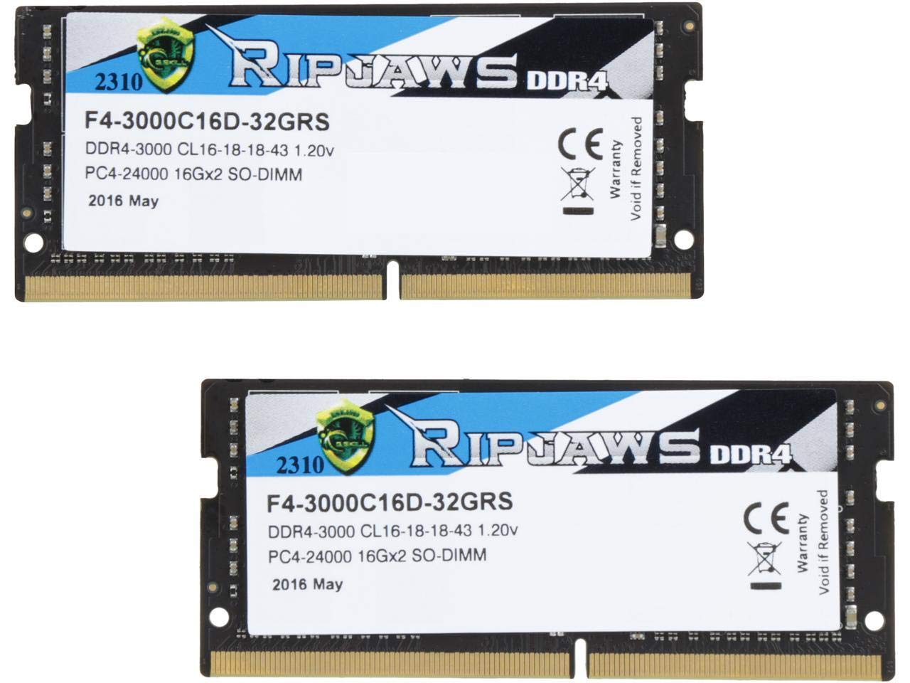 Amazon | G。Skill Ripjawsシリーズ32 GB (2 x 16 g) 260-pin ddr4 So