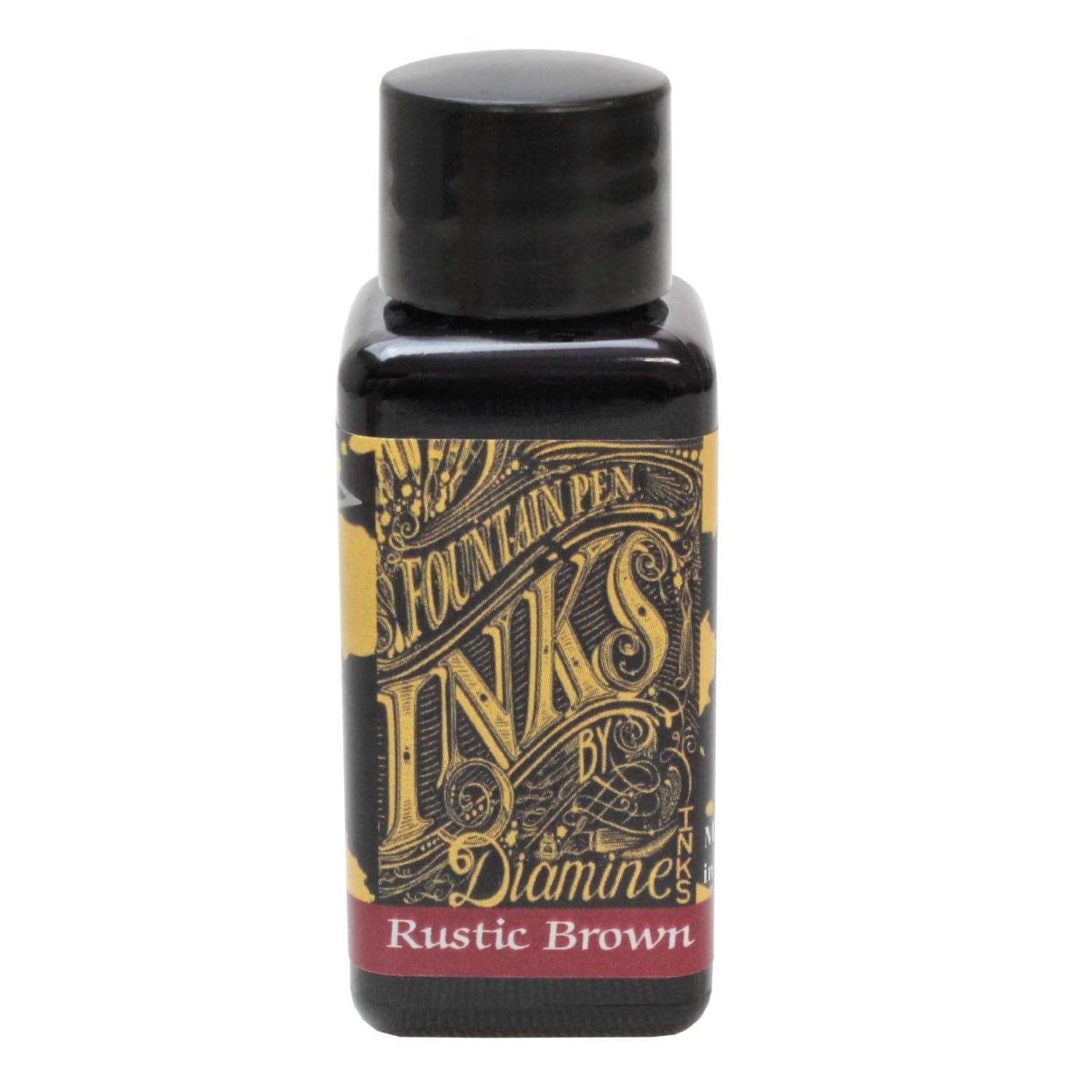 Diamine 30ml Rustic Brown fountain pen ink bottle — image 1