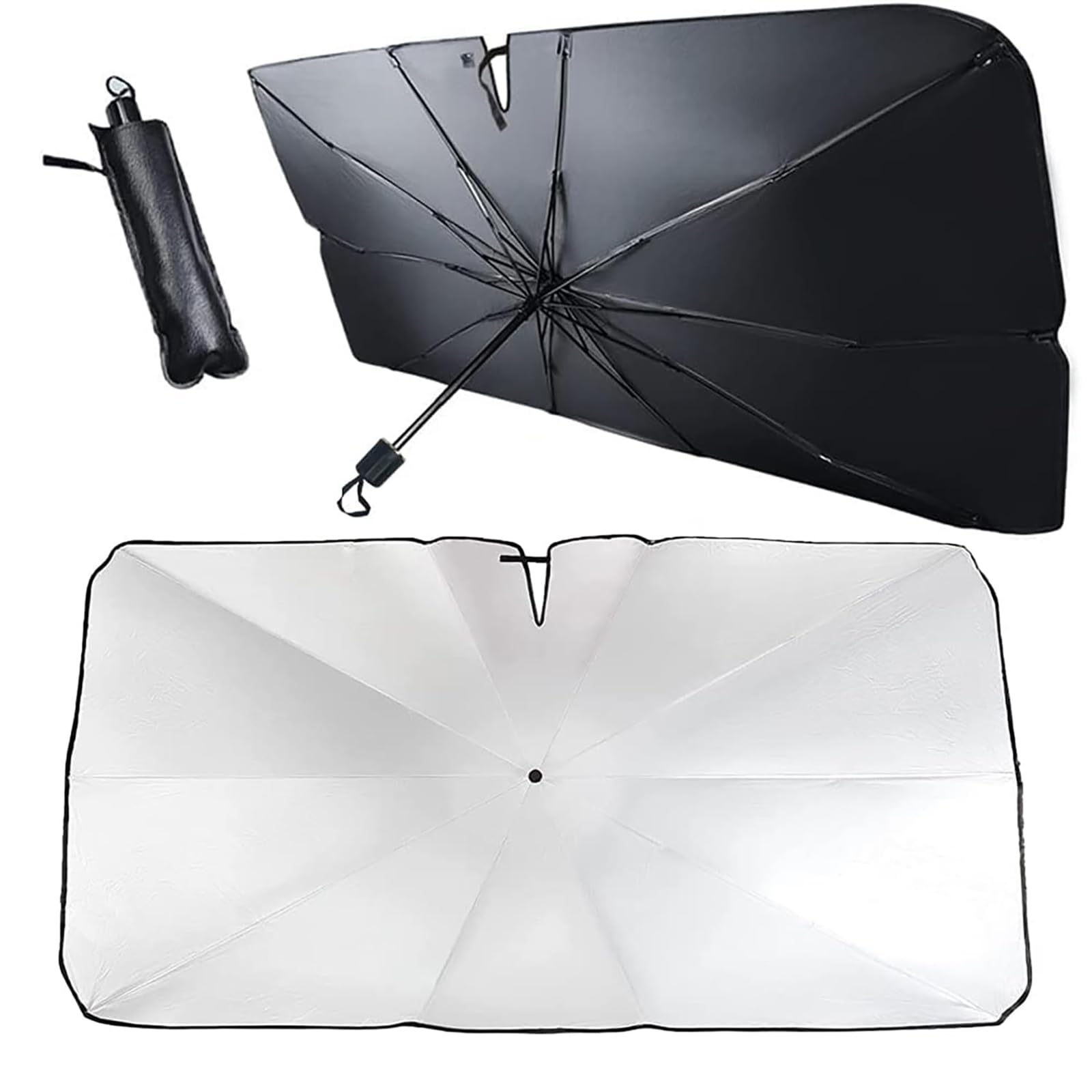 SYXWILTVU Car Windscreen Sun Shade for Audi S1 Sportback 2014-2018, Foldable Car Umbrella Sunshade UV Protection Windshield Sun Visor for Heat Insulation
