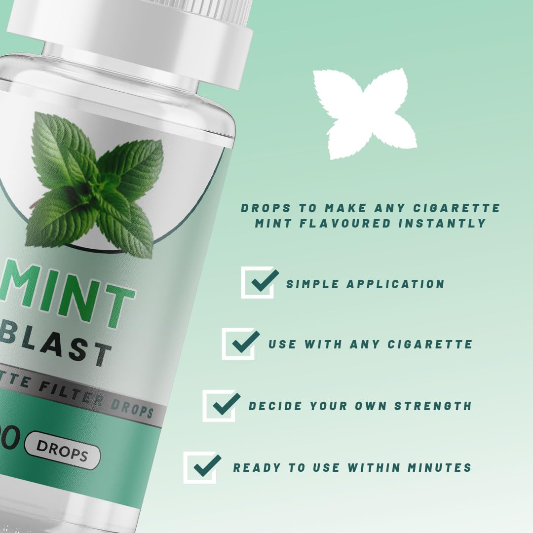 mint drops for cigarettes Mint Blast (5 PACK) Filter Drops For Cigarettes-50ml per pack, Enhancing  Cigarette Tips with Long-Lasting Taste, Make Menthol Cigarettes Alternative  To Menthol Cards, Crushball Capsules. : Amazon.ie: Health & Household