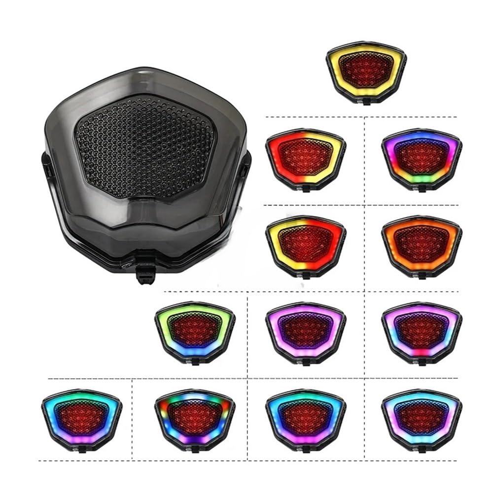 DAGMARA Freno Luce Stop Moto per RS150 V2 Luci Posteriori per Moto Luci di Stop Luci di Segnalazione A LED con Telecomando Luce Posteriore per Moto Luce di Stop