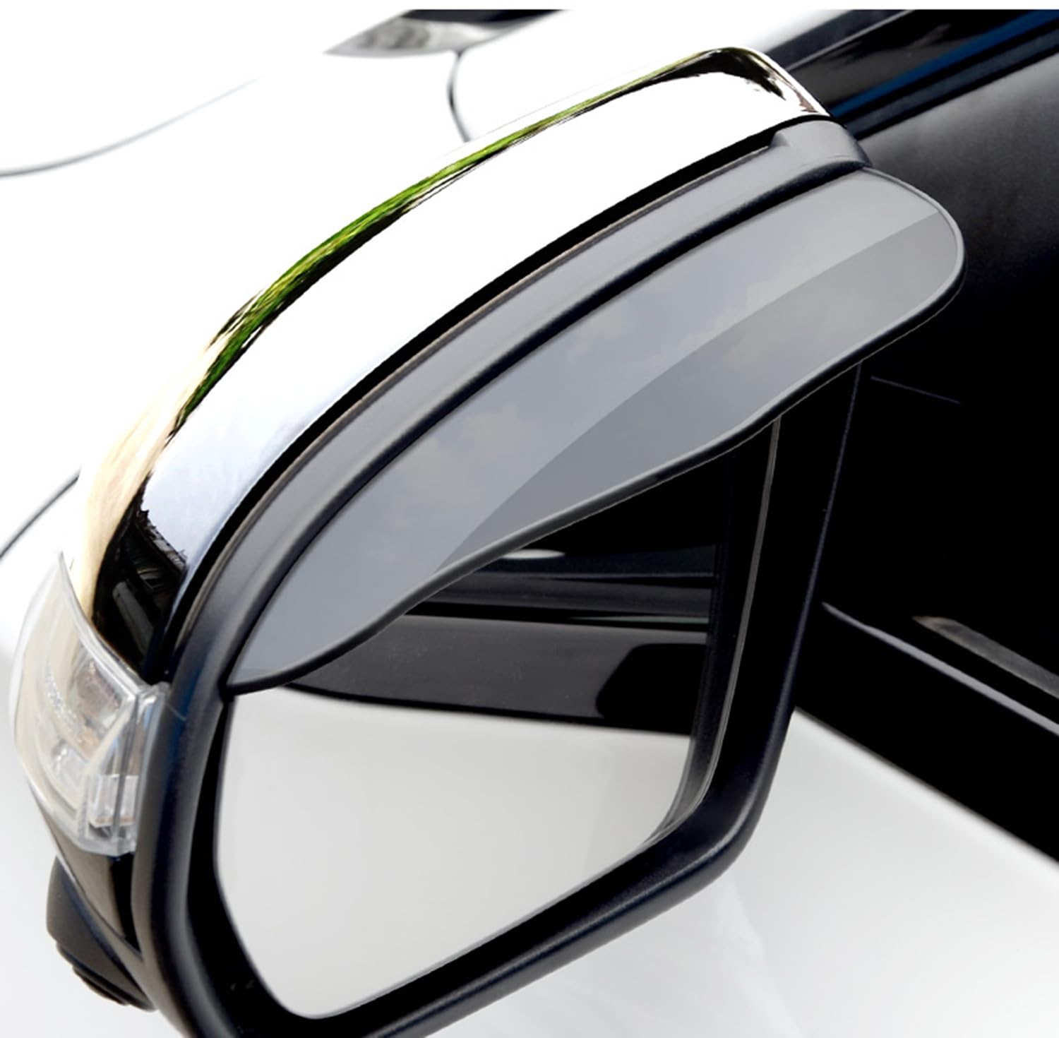 Osłona lusterka wstecznego przeciwdeszczowa do Citroen DS3 DS4, lusterko wsteczne osłona przeciwsłoneczna deszcz brwi akcesoria samochodowe, A/czarny