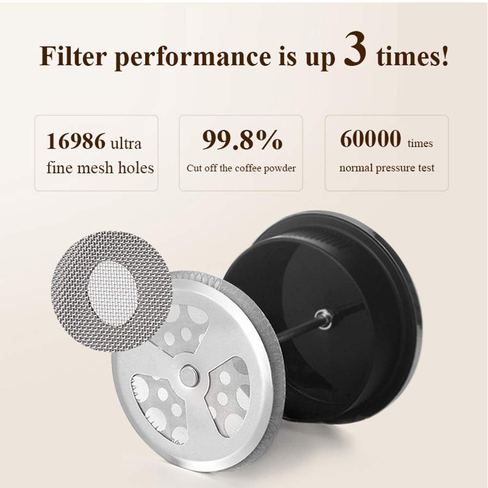 LIDS Cafetera Portátil Prensa Francesa Cafetera, Olla De Prensa De Café De Vidrio De Borosilicato, Hervidor De Café Espesado Resistente Al Calor para Té Pote De La Cafetera del Filtro (600ml)