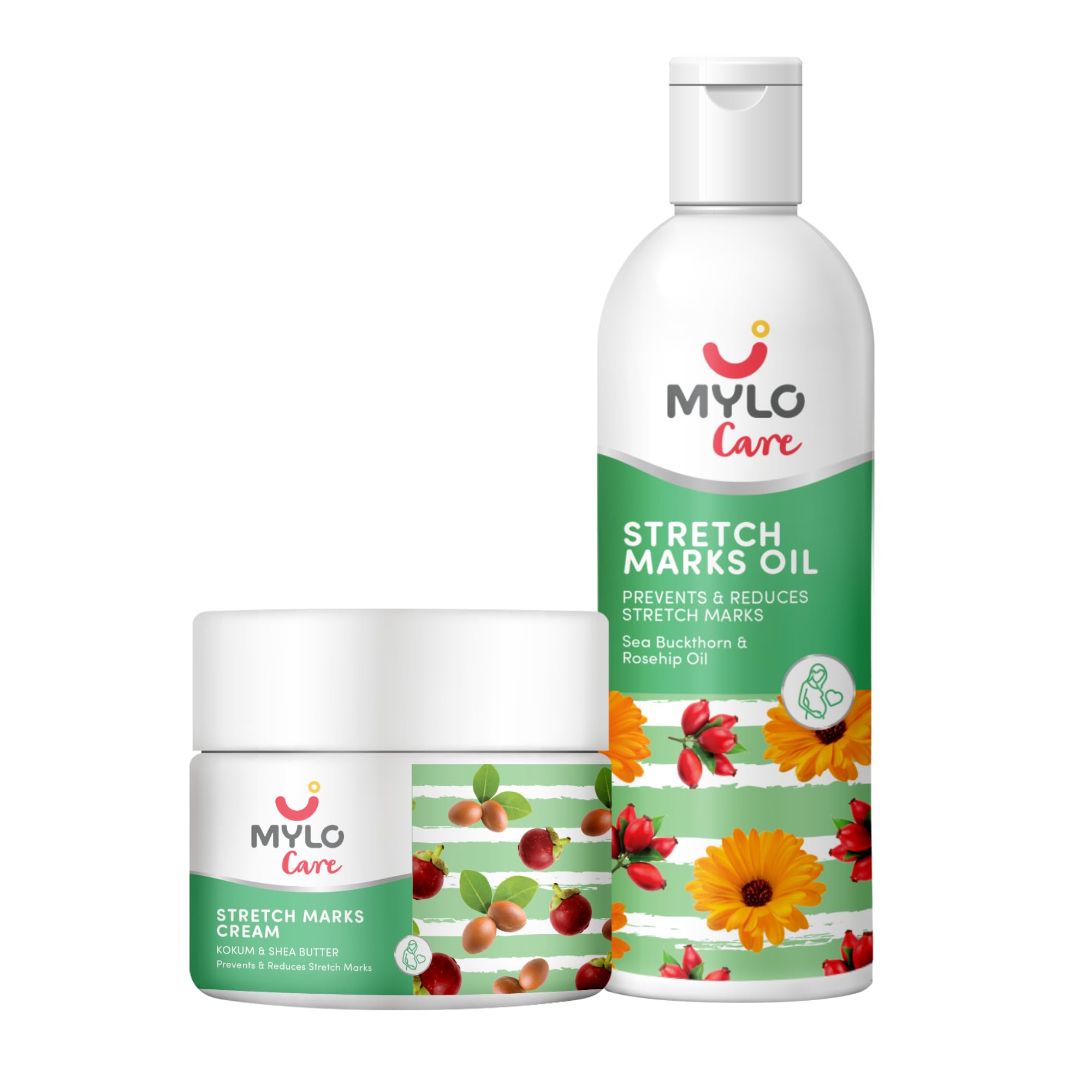 Mylo Stretch Marks Cream 100 gm & Stretch Mark Oil 100 ml|Stretch Marks removal for women |Made Safe Certified|Safe in pregnancy & effective on all body parts-image-11