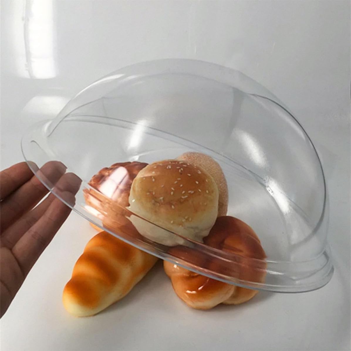 Food Cover Dome Protector for Kitchen and Dining, Made of Sturdy PC Material, Simple and Stylish Design, Easy to Clean and Keeps Food Fresh for Home Buffet and Serving
