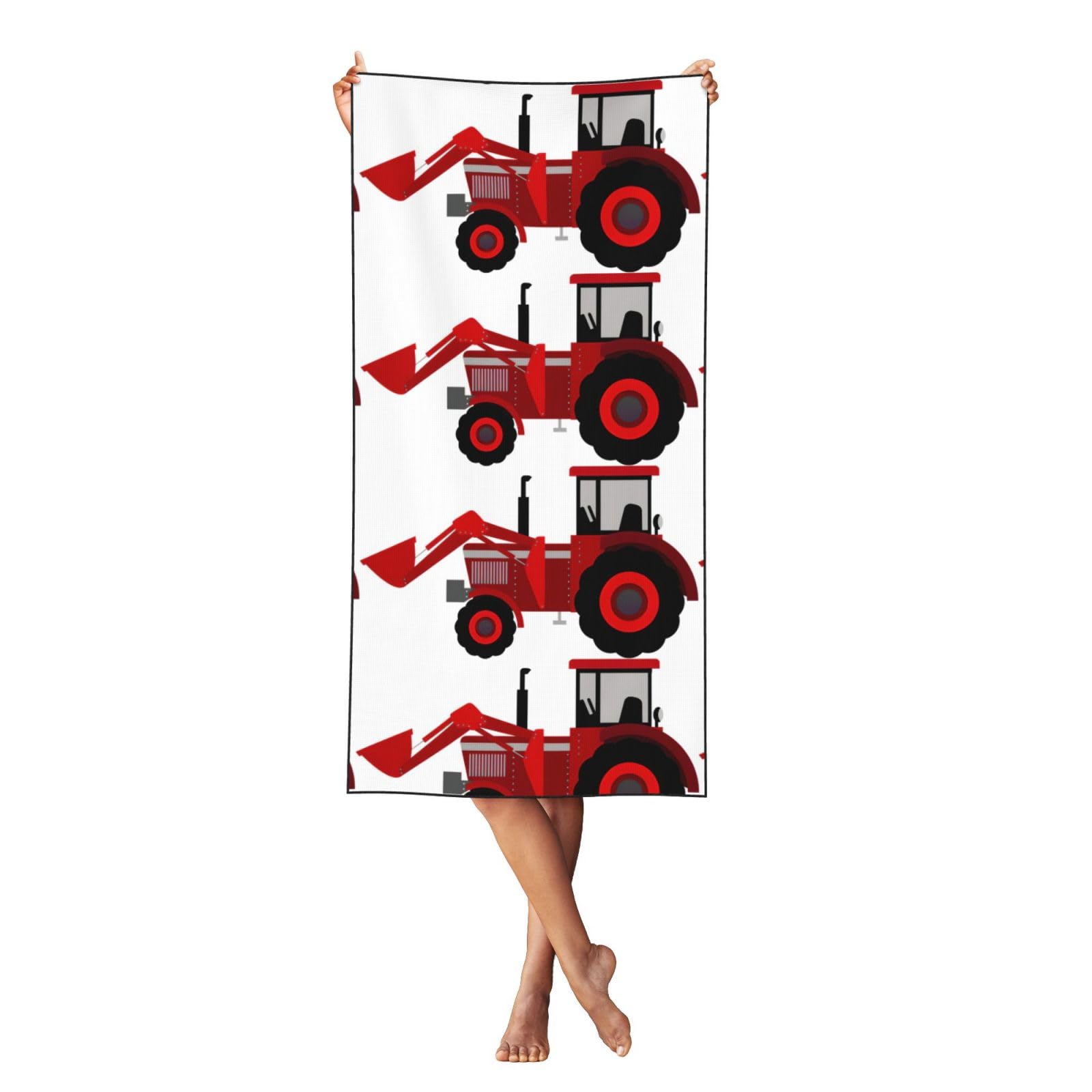 WYCZHY Cartoon Tractor Bath Towel Quick Drying Highly Absorbent Towels Use As Bath Fitness
