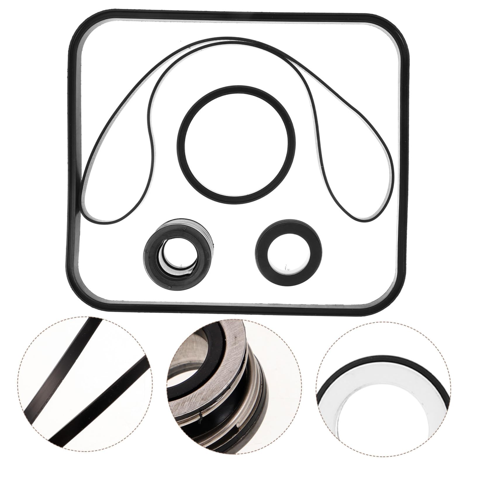 VANZACK 5 Juegos Sellos para de Piscina Suministros para de Piscina reemplazo de Tapa de Piscina Accesorios de Piscina círculo de Sellado de Goma Anillos de Sellado de Goma