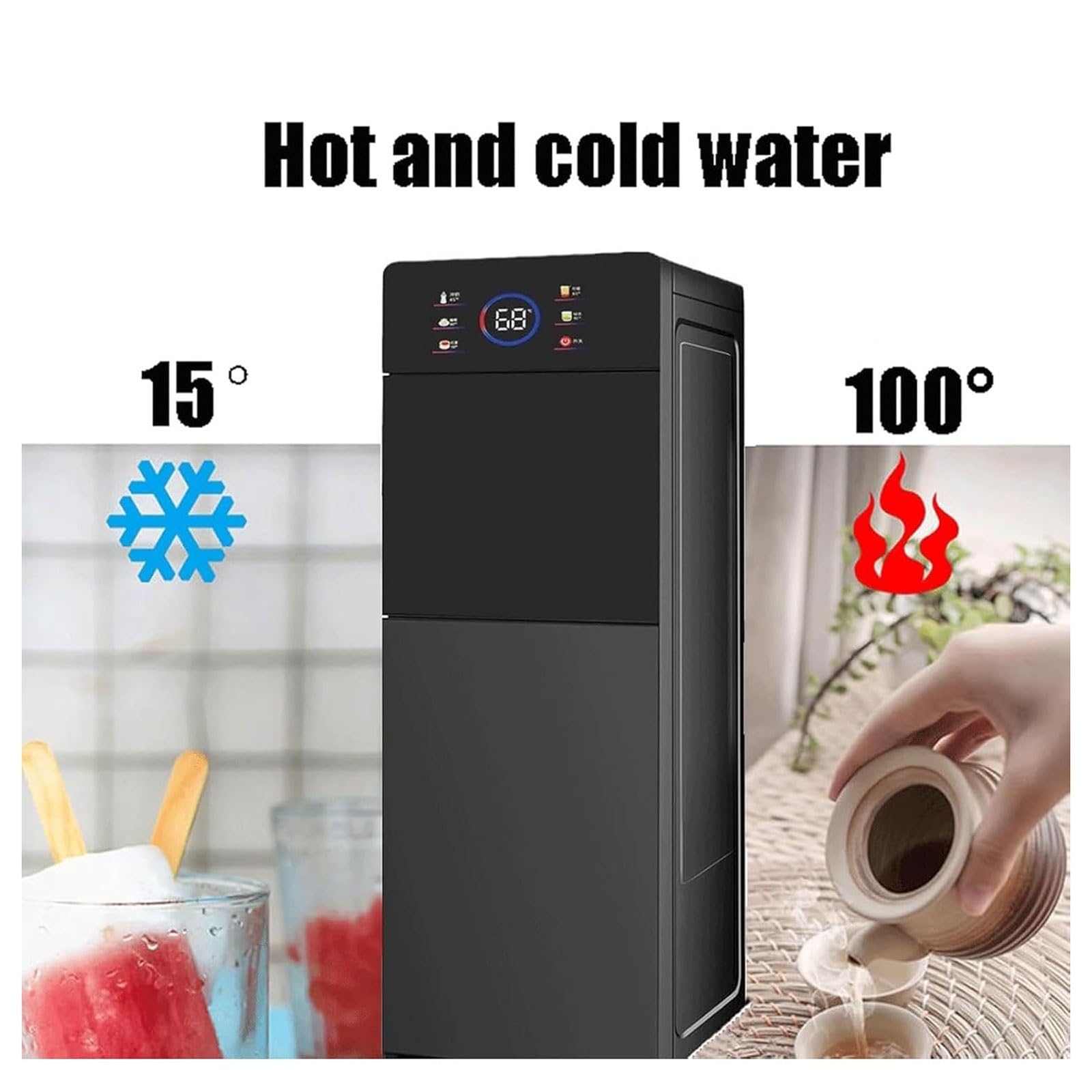 Distributore Acqua Istantanea Calda, Depuratore Acqua Verticale Commerciale, 3 Modalità Di Temperatura Dell'acqua, Depuratore Acqua Domestico, Per Casa, Ufficio, Caffè