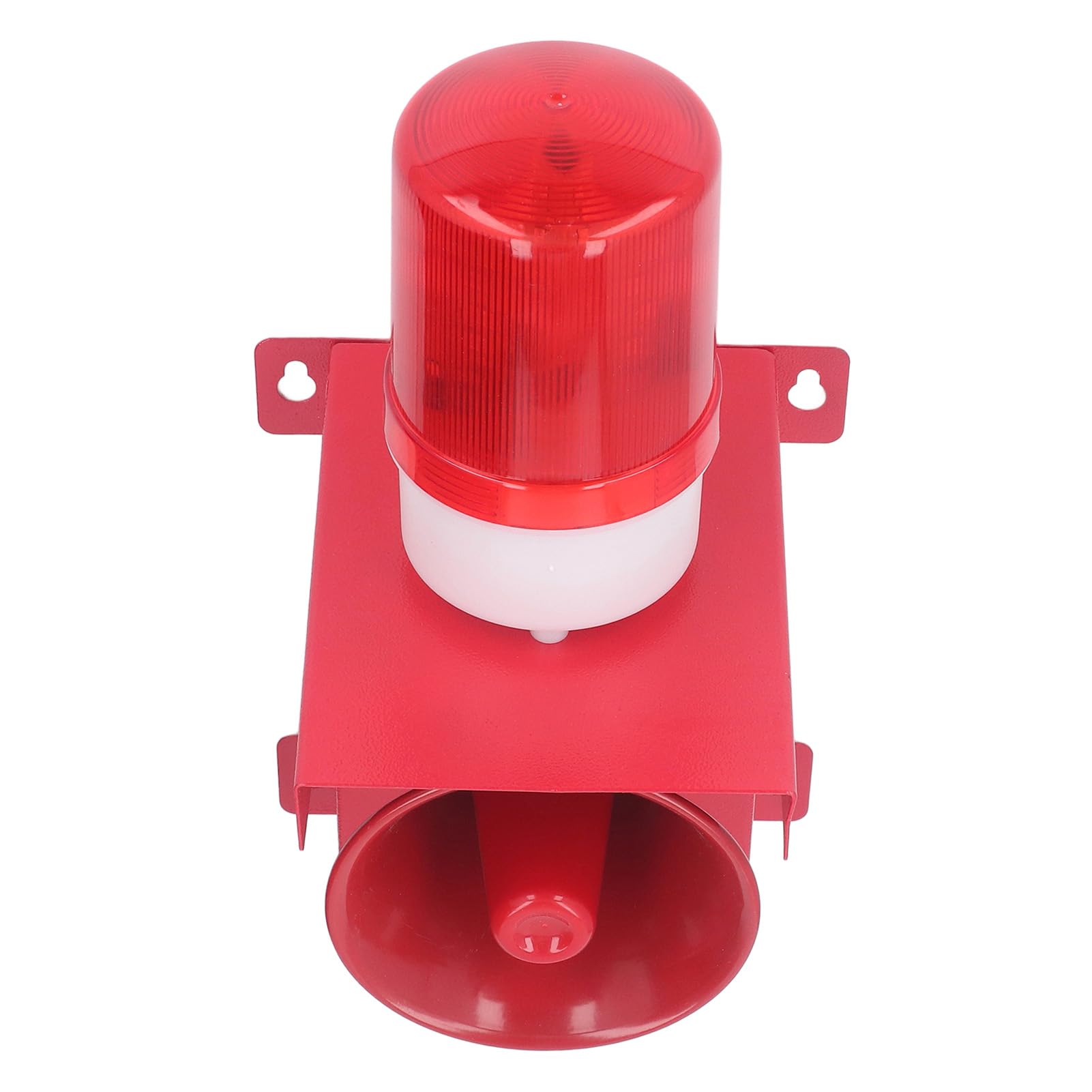 Alarma de Sirena Industrial 55W 130db Volumen Ajustable Alta Potencia Impermeable Alarma de Luz de Sonido Estroboscópica de Emergencia para Sitios de Construcción, Fábricas