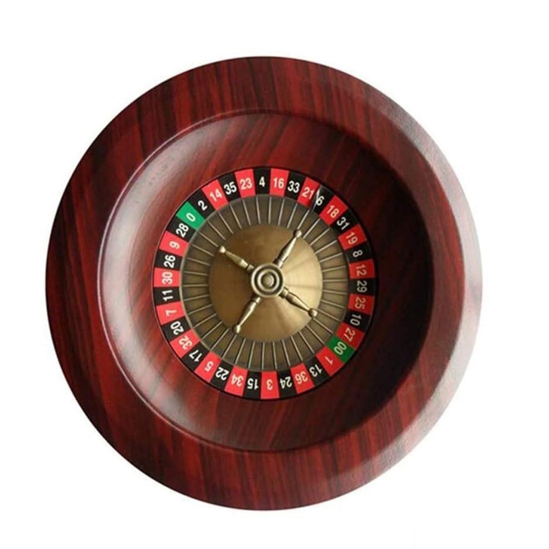 Juego de Ruleta de Mesa de 12 Pulgadas, Ruleta de Casino de Madera Maciza para Adultos, Giratoria para Fiesta Nocturna y Juegos en Casa
