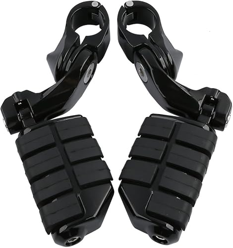 Miniatura 8 de TCMT Juego de estriberas cortas para motocicleta, juego de soporte para reposapiés para Harley Touring Road King Street Glide Road Glide Electra